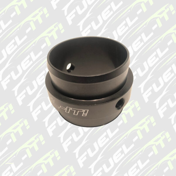 Fuel-It! 2.5" ID Billet Charge Pipe Coupler with Two 1/8" NPT/Methanol Injection Bungs